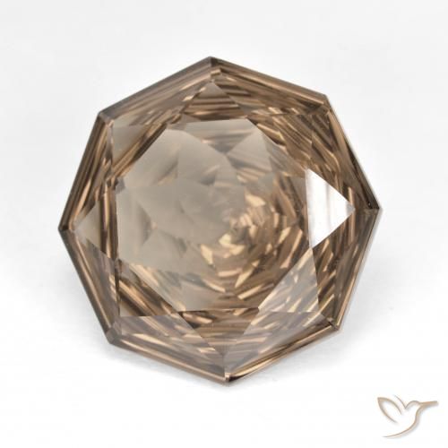 7.84克拉天然烟晶，八边形，VVS