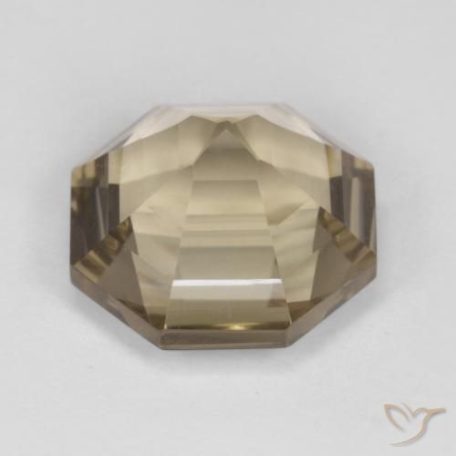 6.28克拉天然烟晶，八边形，VVS