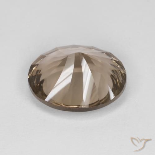 6.74克拉天然烟晶，椭圆形，VVS