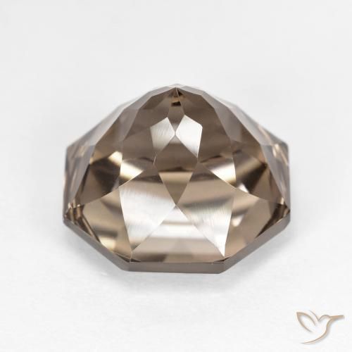 7.14克拉天然烟晶，八边形，VVS