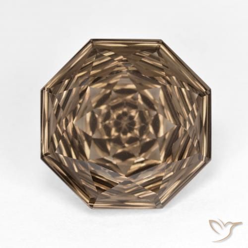 8.80ct 天然 暖棕 烟晶, 祖母绿式切割, VVS