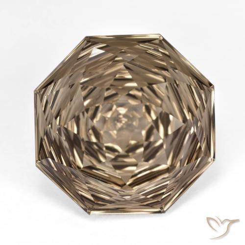 13.00ct 天然 木棕 烟晶, 祖母绿式切割, VVS