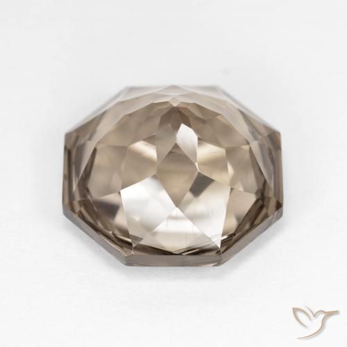 5.76克拉天然烟晶，八边形，VVS