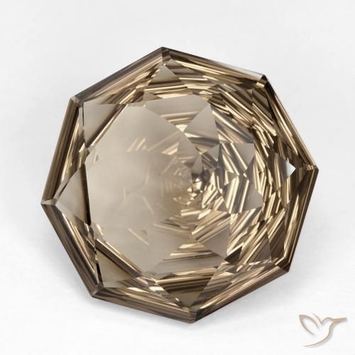 12.25克拉天然烟晶，八边形，VVS