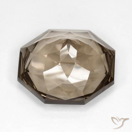12.25克拉天然烟晶，八边形，VVS