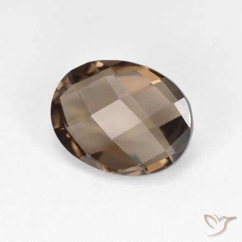 1.74克拉天然烟晶，椭圆形，VVS-VS