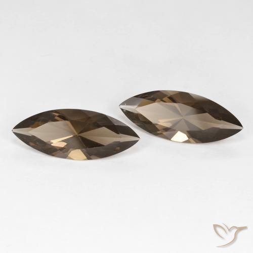 5.90克拉天然烟晶，榄尖形，VVS