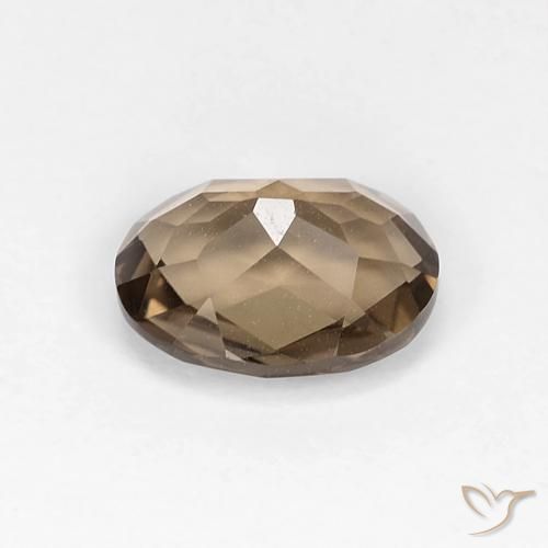 2.45克拉天然烟晶，椭圆形，VVS-VS