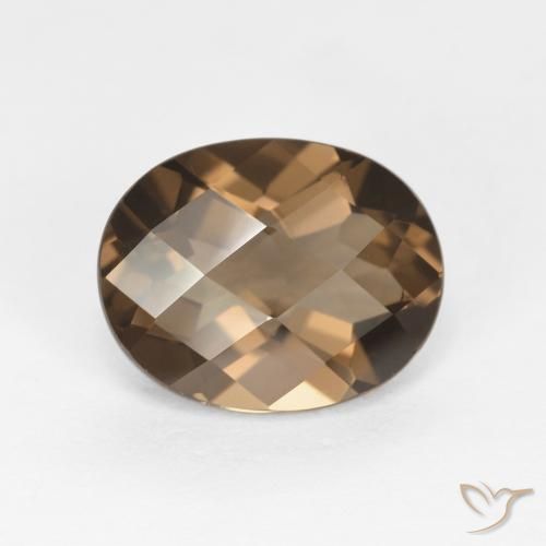 2.48ct 天然 暖棕 烟晶, 椭圆形, VVS