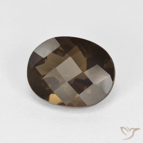 2.42ct 天然 中褐色 烟晶, 椭圆形, VVS