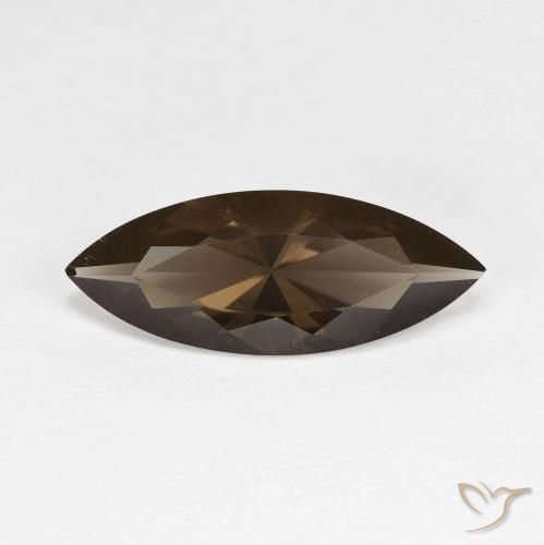 2.81ct 天然 棕色 烟晶, 榄尖形, VVS