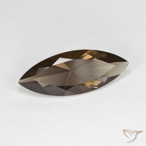 2.94克拉天然烟晶，榄尖形，VVS