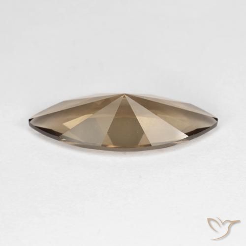 2.96克拉天然烟晶，榄尖形，VVS