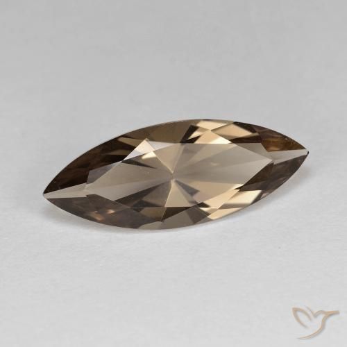 3.10克拉天然烟晶，榄尖形，VVS