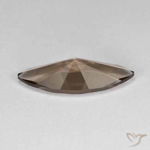 3.10克拉天然烟晶，榄尖形，VVS