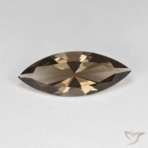 2.52ct 天然 暖棕 烟晶, 榄尖形, VVS