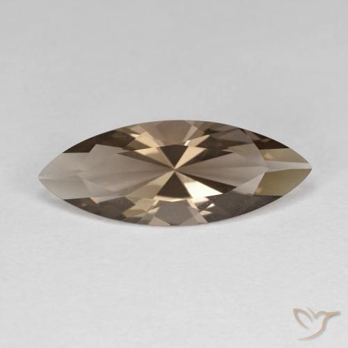 2.69ct 天然 木棕 烟晶, 榄尖形, VVS