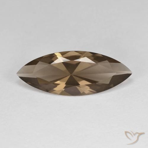 2.74ct 天然 暖棕 烟晶, 榄尖形, VVS