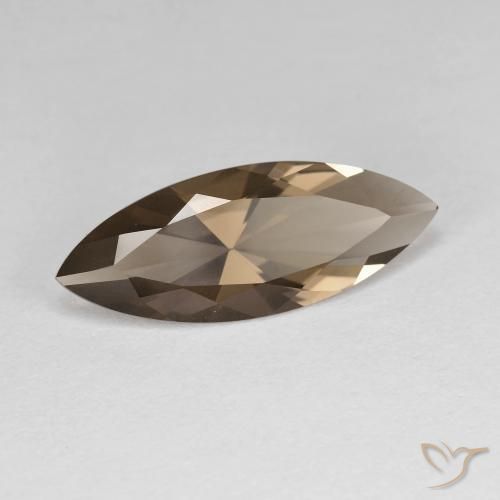 2.74克拉天然烟晶，榄尖形，VVS