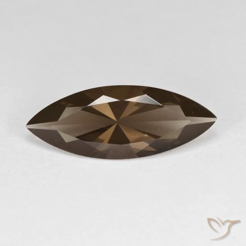 2.80ct 天然 棕褐色 烟晶, 榄尖形, VVS