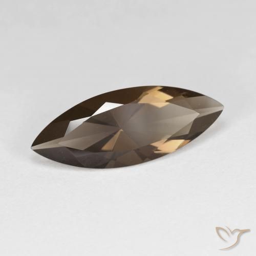 2.80克拉天然烟晶，榄尖形，VVS