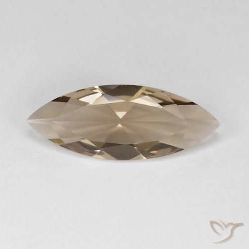 2.67ct 天然 木棕 烟晶, 榄尖形, VVS