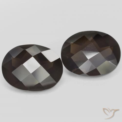 4.84克拉天然烟晶，椭圆形，VVS