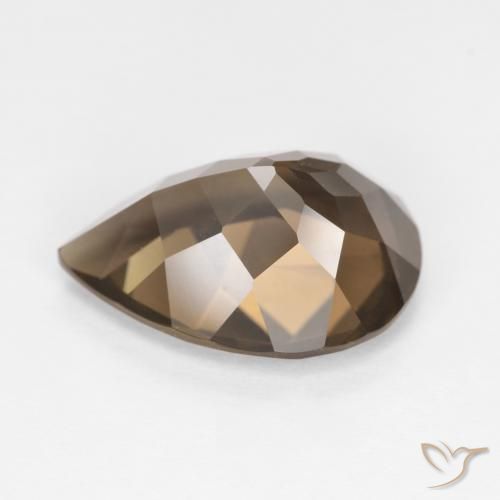5.68克拉天然烟晶，梨形，VVS