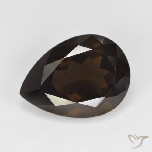6.28克拉天然烟晶，梨形，VVS