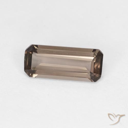 0.92ct 天然 山核桃棕 烟晶, 祖母绿式切割, VVS