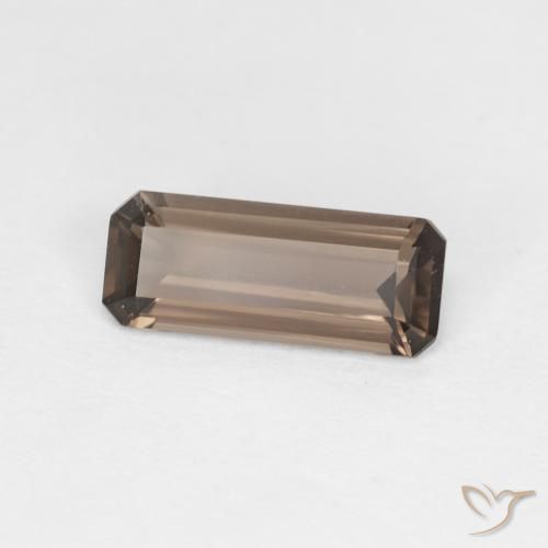 0.86ct 天然 Medium Dark-Brown 烟晶, 祖母绿式切割, VVS