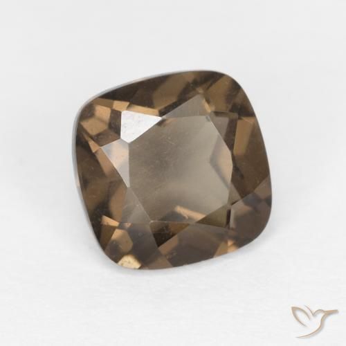 0.90克拉天然烟晶，软垫，VVS-VS
