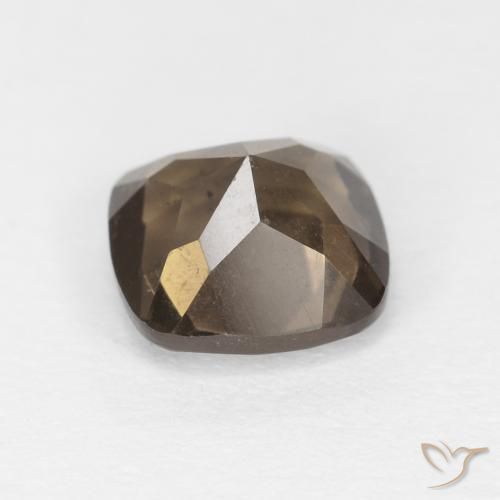 0.90克拉天然烟晶，软垫，VVS-VS