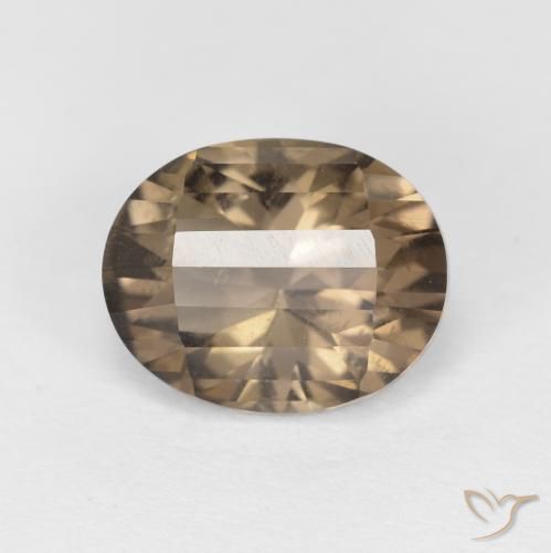 2.66ct 天然 Medium Light-Brown 烟晶, 椭圆形, VS