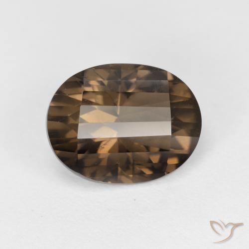 2.54ct 天然 中褐色 烟晶, 椭圆形, VS