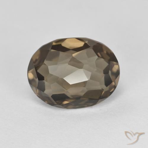 2.74ct 天然 木棕 烟晶, 椭圆形, VVS
