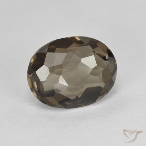 2.74克拉天然烟晶，椭圆形，VVS