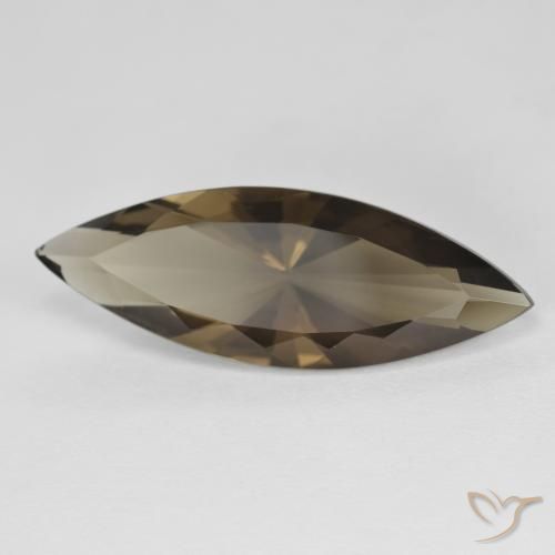 6.22克拉天然烟晶，榄尖形，VVS