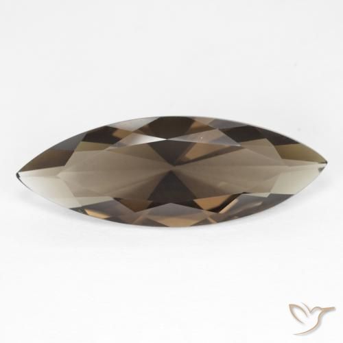 6.35ct 天然 Medium Light-Brown 烟晶, 榄尖形, VVS