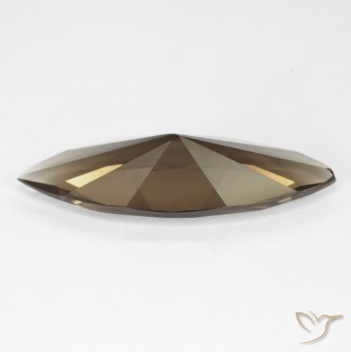 6.35克拉天然烟晶，榄尖形，VVS