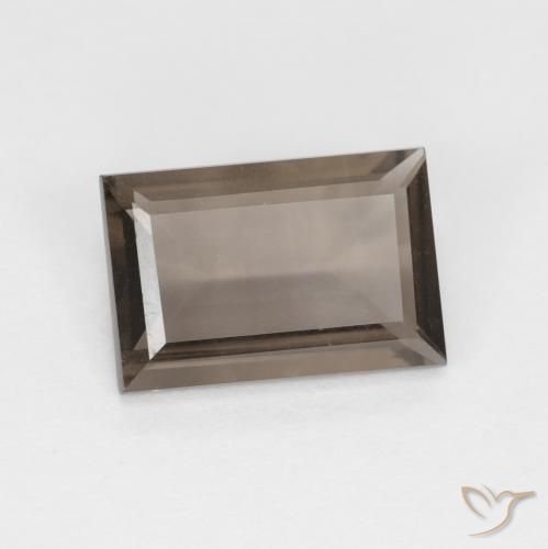 1.44ct 天然 山核桃棕 烟晶, 狭长方形, VVS