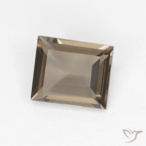 0.86克拉天然烟晶，狭长方形，VVS