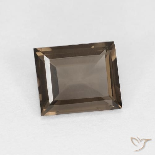 0.85克拉天然烟晶，狭长方形，VVS