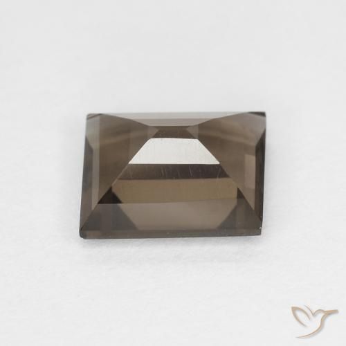 0.85克拉天然烟晶，狭长方形，VVS