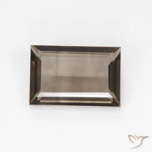 1.43ct 天然 浅棕色 烟晶, 狭长方形, VVS