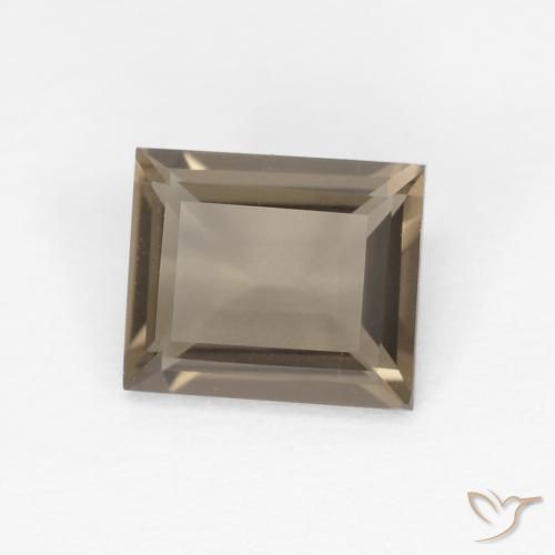 0.85克拉天然烟晶，狭长方形，VVS