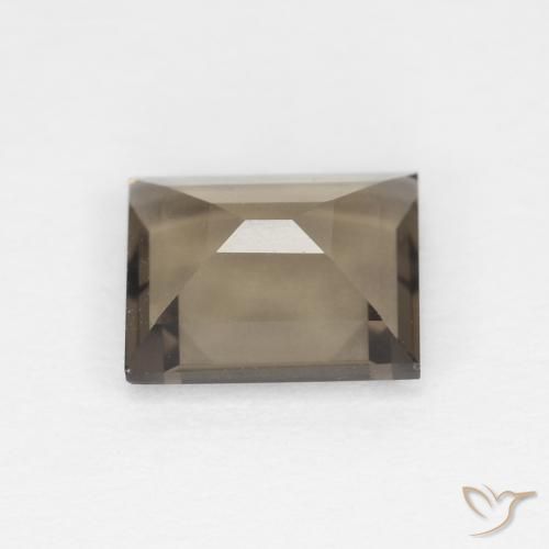 0.85克拉天然烟晶，狭长方形，VVS