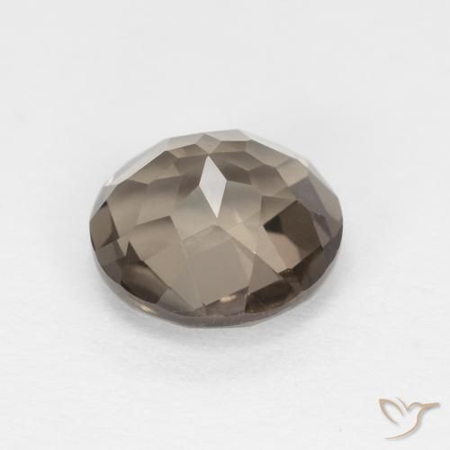 1.27克拉天然烟晶，圆形的，VVS