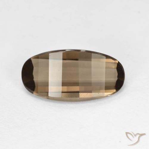 2.73ct 天然 浅棕色 烟晶, 椭圆形, VVS