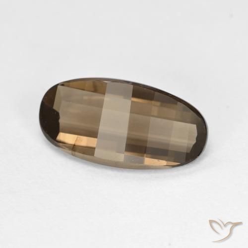 2.73克拉天然烟晶，椭圆形，VVS